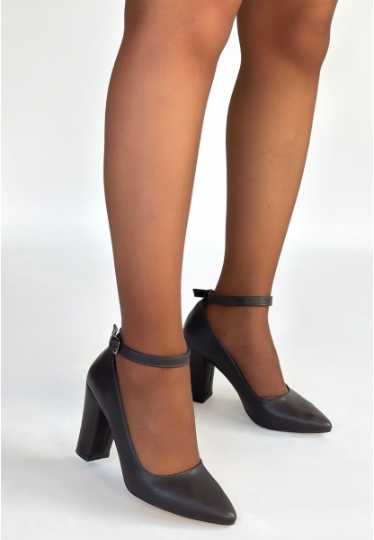 Rity Kahverengi Cilt Topuklu Ayakkabı